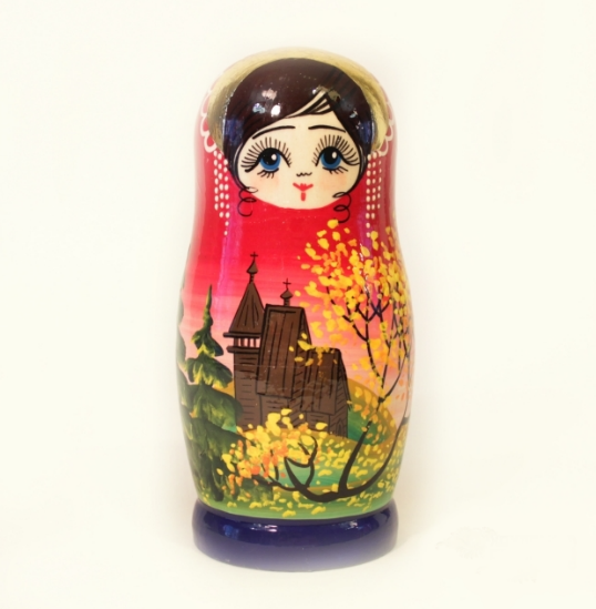 Matryoshka 'the Temple' 5 dolls - [en from default] [text/html] : vid 2
