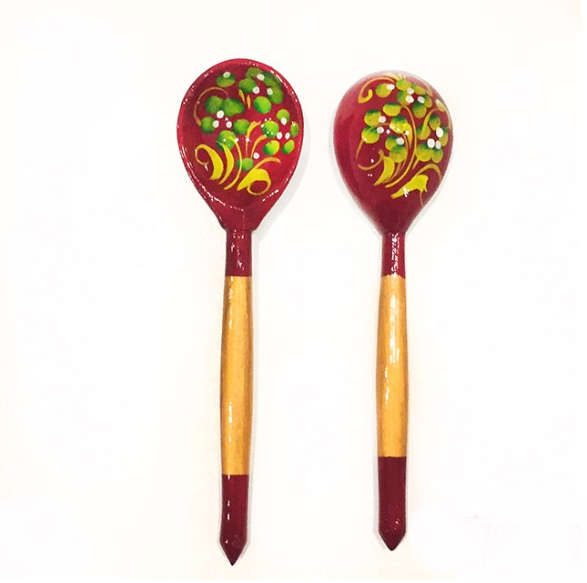 Wooden tea spoon "Krasnushka" 10 pieces