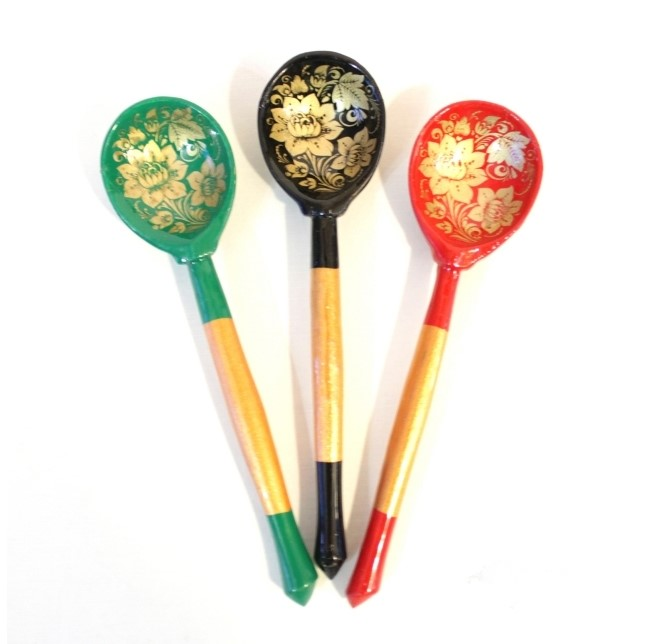 Wooden tea spoon "Zolotaya kudrina" 10 pieces