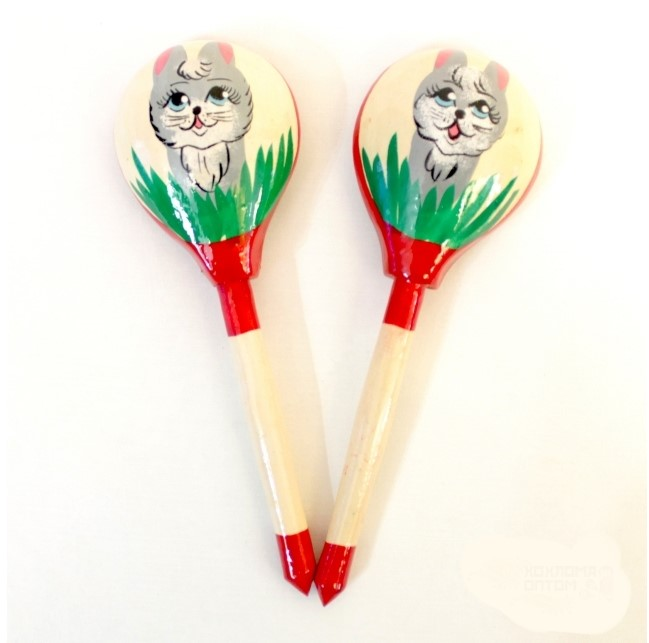Wooden dining spoon "Hare" 10 pieces