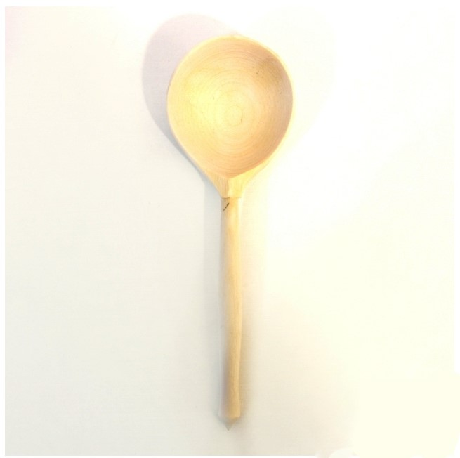 Milling wooden dining spoon without painting 10 pieces