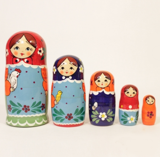 Matryoshka "Zagorskaya" 5 dolls