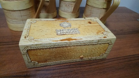 Scatola di corteccia di betulla