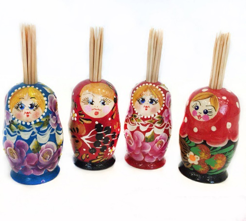 Stand for toothpicks "Matryoshka" 2 pieces