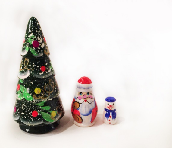 Matryoshka "Christmas Tree" 3 dolls