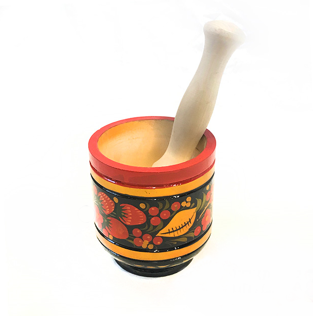 Mortar with pestle