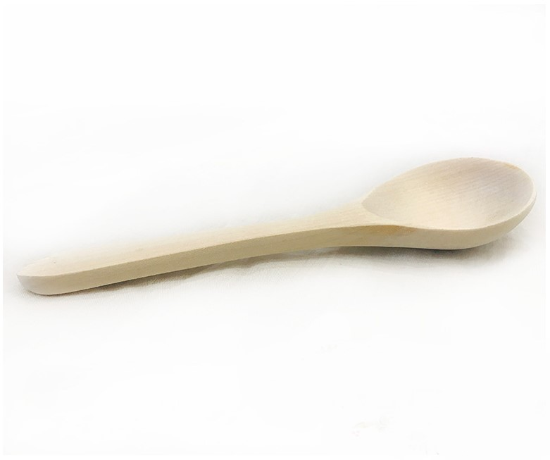 Wooden milling spoon for salad without painting 10 pieces