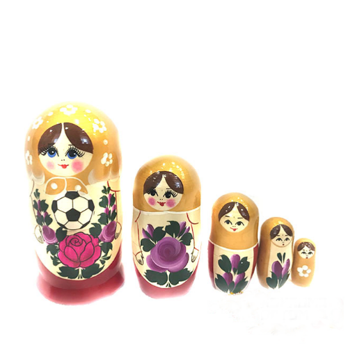 Matryoshka "Semenovskiy football" 5 dolls big