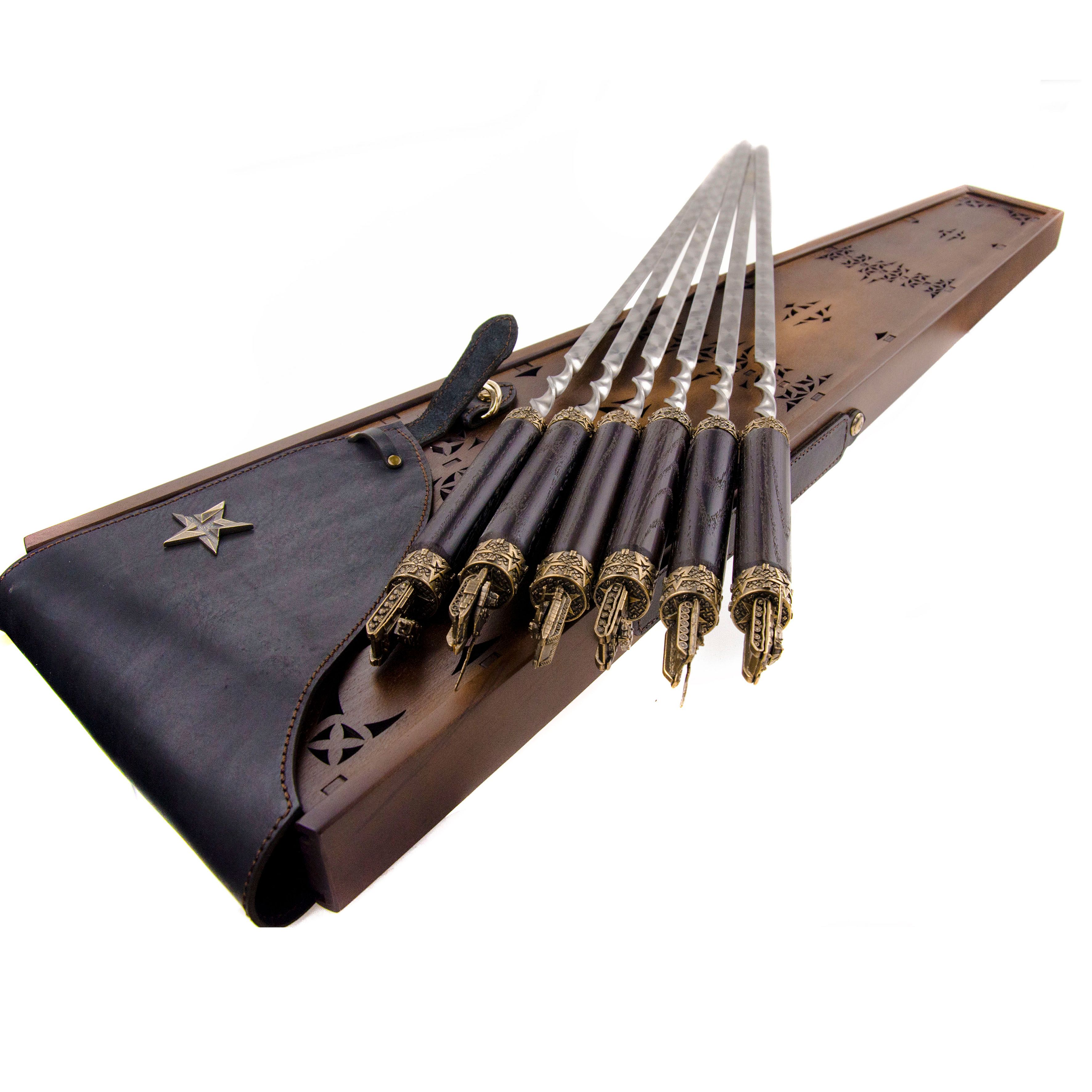 Collectible souvenir set of skewers (6 pcs.) With the tip 