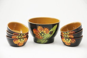 Salatschüssel-Set "Sommer" Marienkäfer