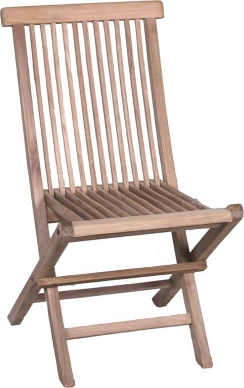 Silla de teca para jardín y terraza
