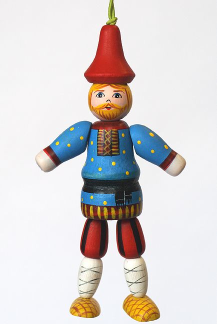 Poupée souvenir Homme en costume folklorique russe de la province de Riazan