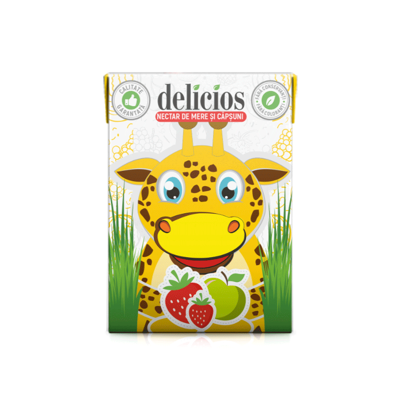 Delicios Apfel-Erdbeersaft 200 ml
