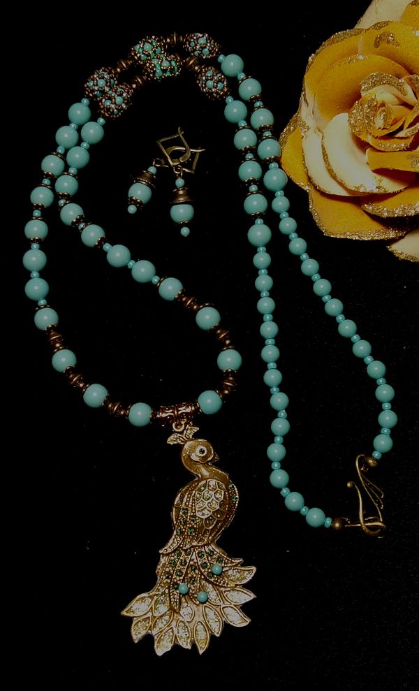 Für Sie / Set Designer Schmuck Sautoir + Ohrringe