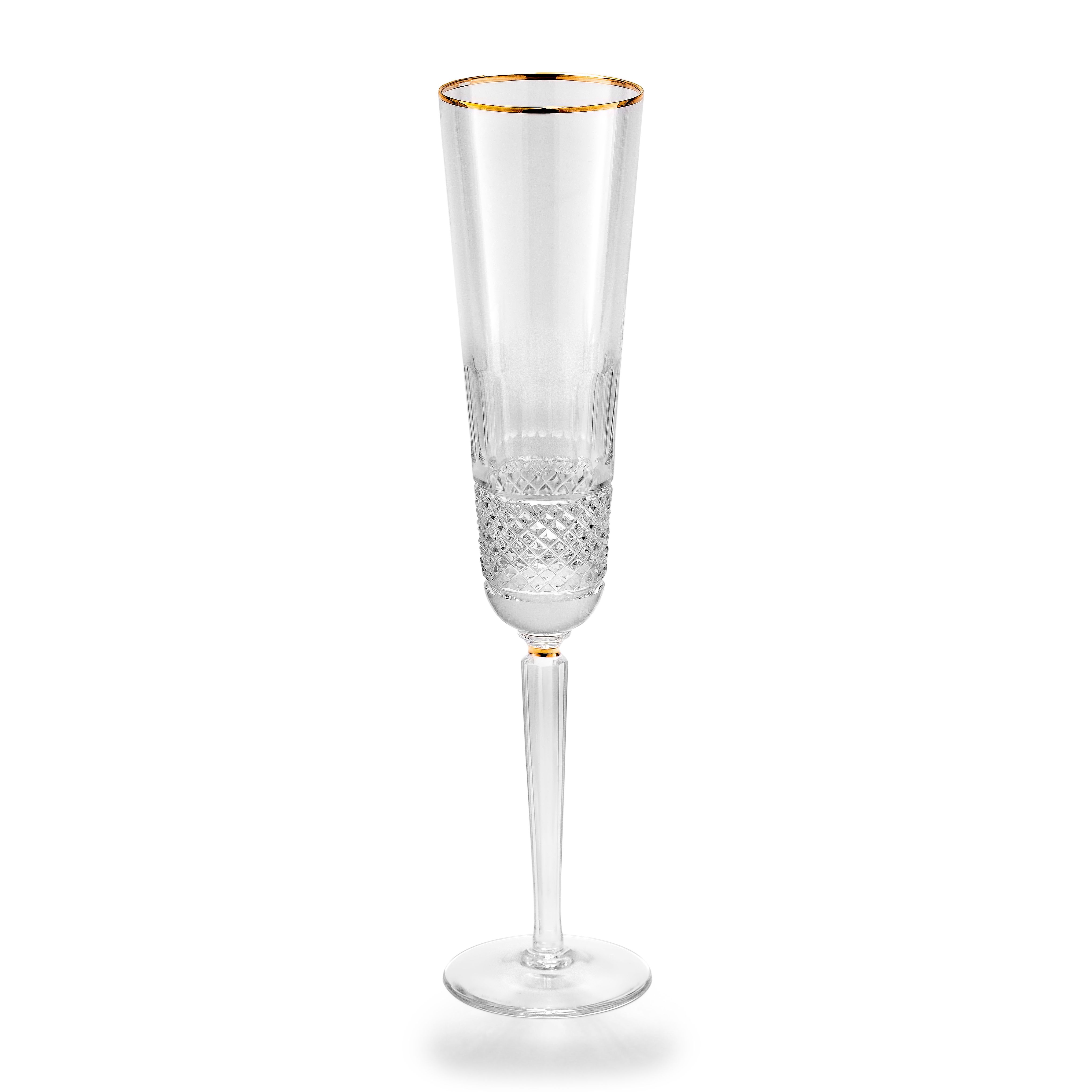 Dyatkovo Crystal Factory / Wine glass "Wedding" pic.Grid