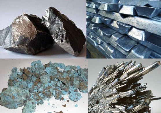 Concentrés de métaux, minerais et alliages