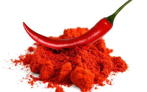 Pimenta vermelha em pó