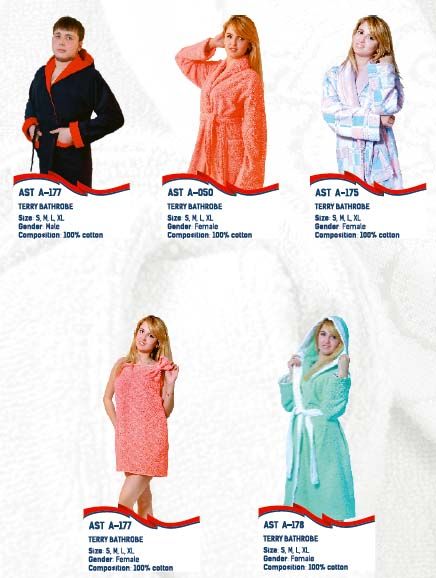 Peignoirs de Art Soft Tex Group