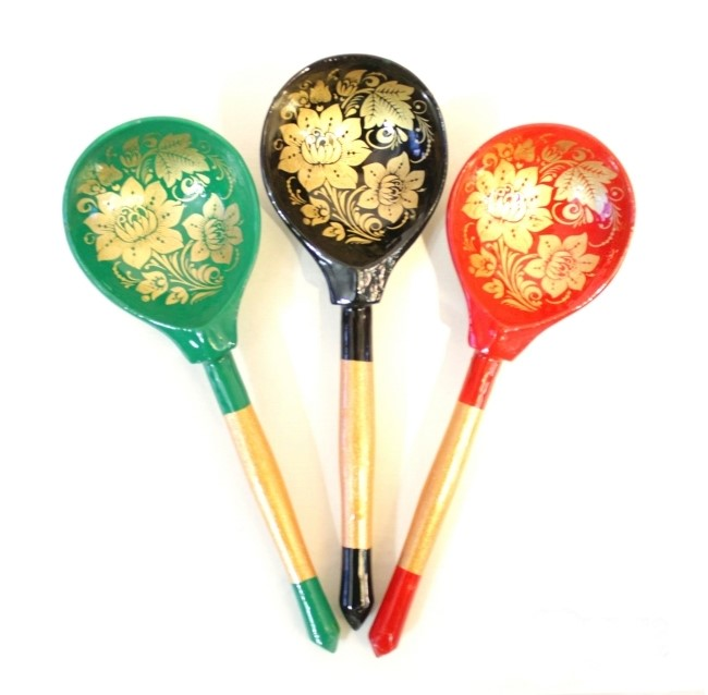 Wooden dining spoon "Zolotaya kudrina" 10 pieces