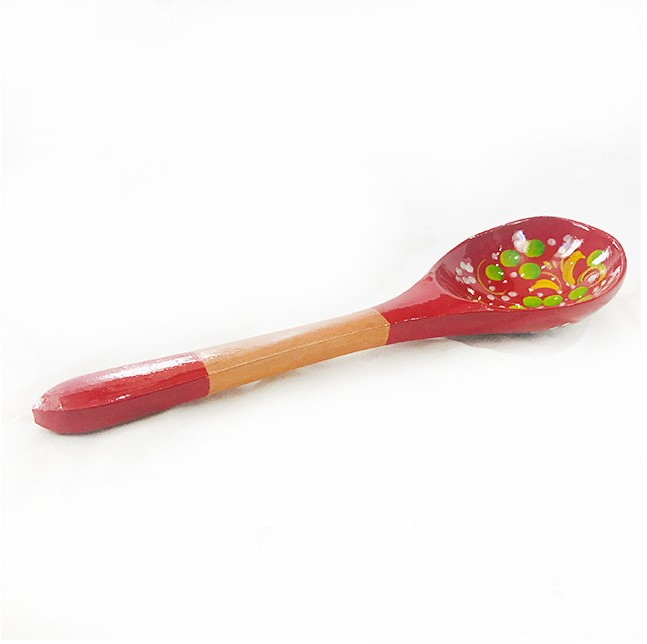 Wooden salad spoon "Krasnushka" 10 pieces