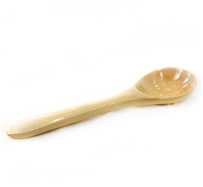 Wooden salad spoon without painting varnished 10 pieces