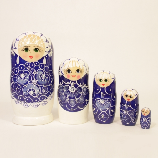 Matryoshka "Pearl" 5 dolls