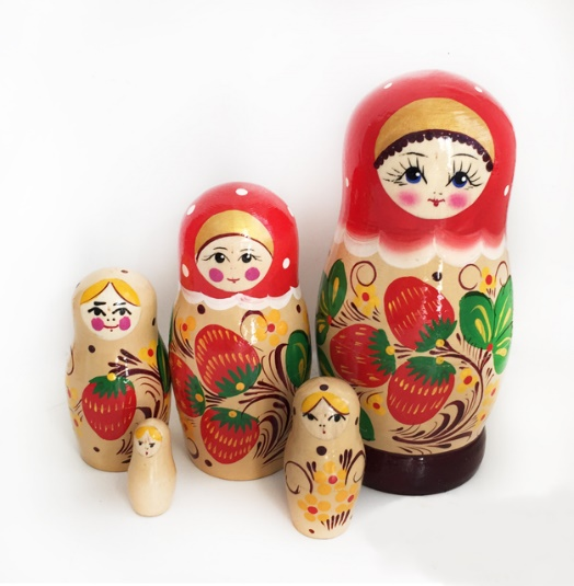 Matryoshka "Berry" 5 dolls